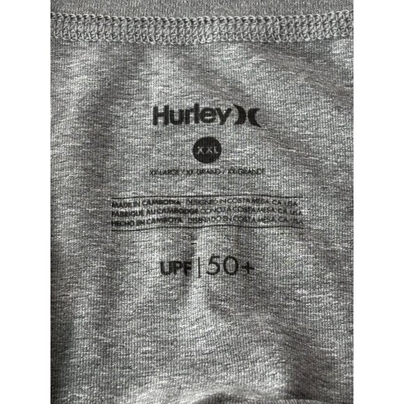 Hurley Mens UPF 50+ Gray T-Shirt XXL - Picture 3 of 10